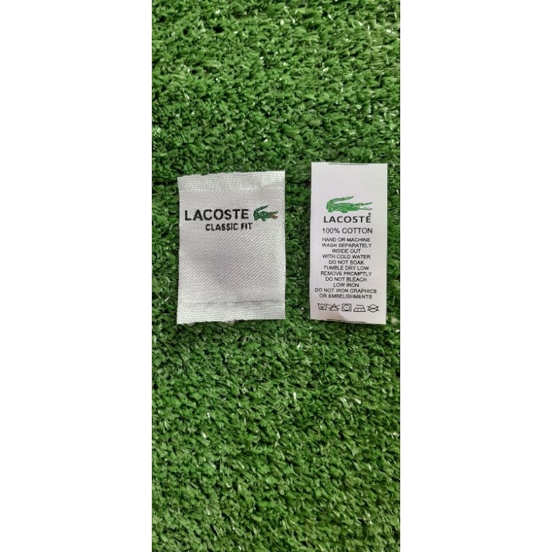 

Lacoste woven dan label wasing 1sett