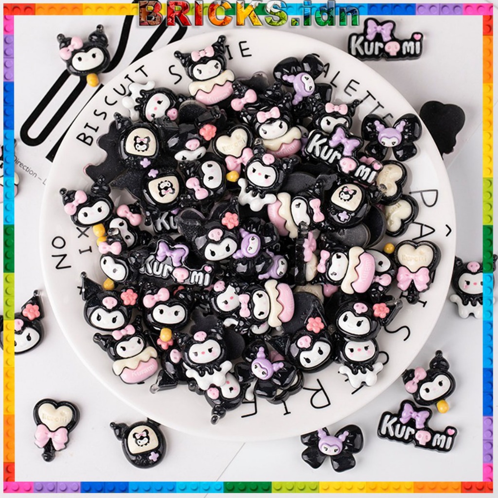 

Stiker 3D Clay Resin DIY Botol Minum Aksesoris Motif Kuromi Lucu Free Stiker