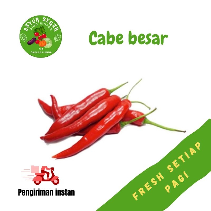 

Cabe merah dan Hijau Besar 100 gr