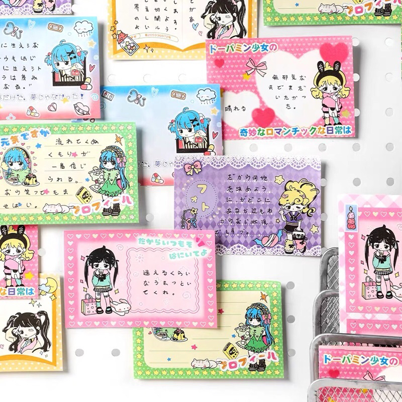 

Memo Pad Notes Japan Anime Girl Isi 80lembar