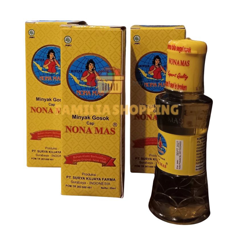 MINYAK OBAT GOSOK NONA MAS ORIGINAL 100% MINYAK URUT MINYAK HERBAL