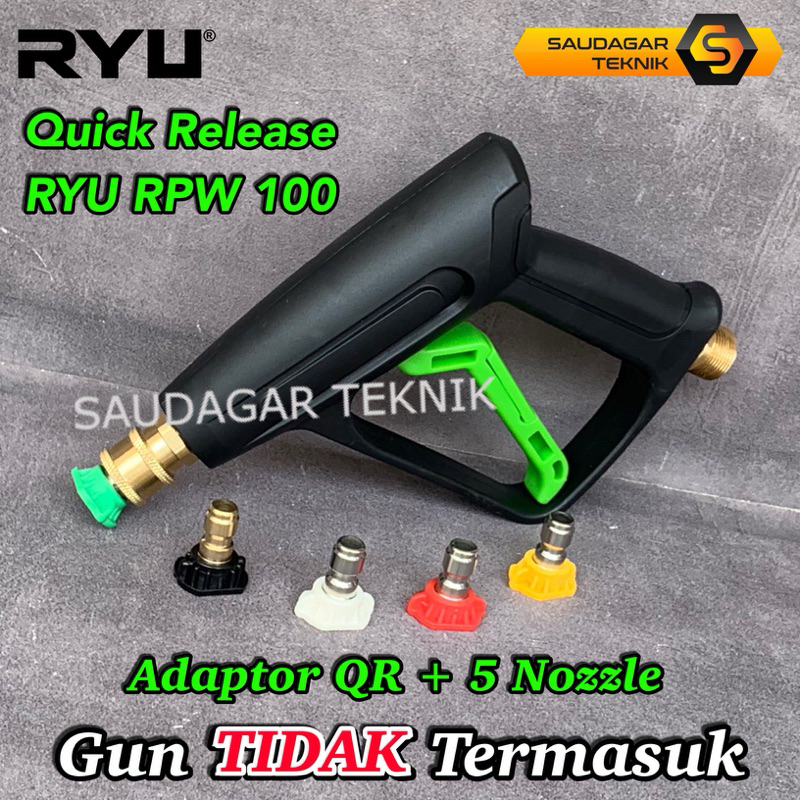 Adaptor Quick Release Gun RYU RPW 100 Set Nozzle Spray Nepel Konektor Gun RYU RPW100