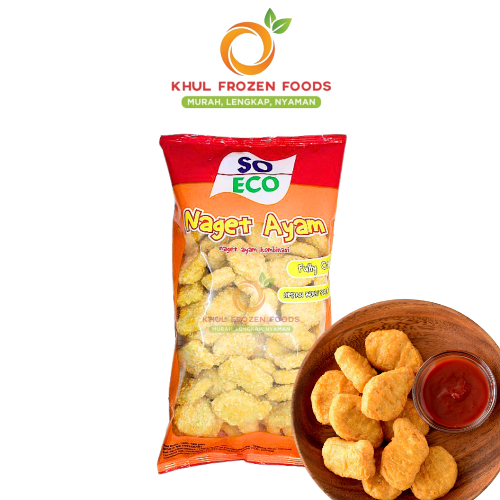 

SoEco Nugget Ayam 1Kg/ Nugget ayam/ Nugget murah/ Nugget frozen/ Naget