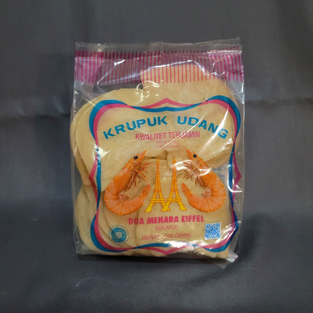 

KERUPUK UDANG SUPER DUA MENARA EIFFEL 250g Krupuk Udang Mentah