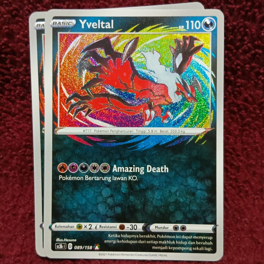 Yveltal Amazing Rare - Pokemon TCG Indonesia foil holo