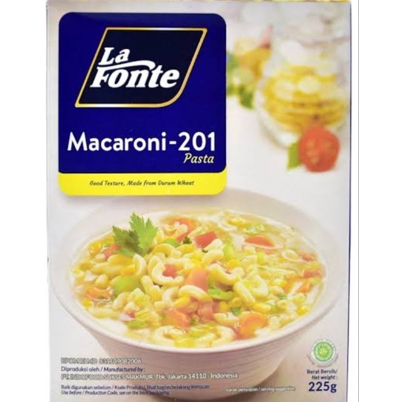 

La Fonte Pasta Macaroni 225 gram