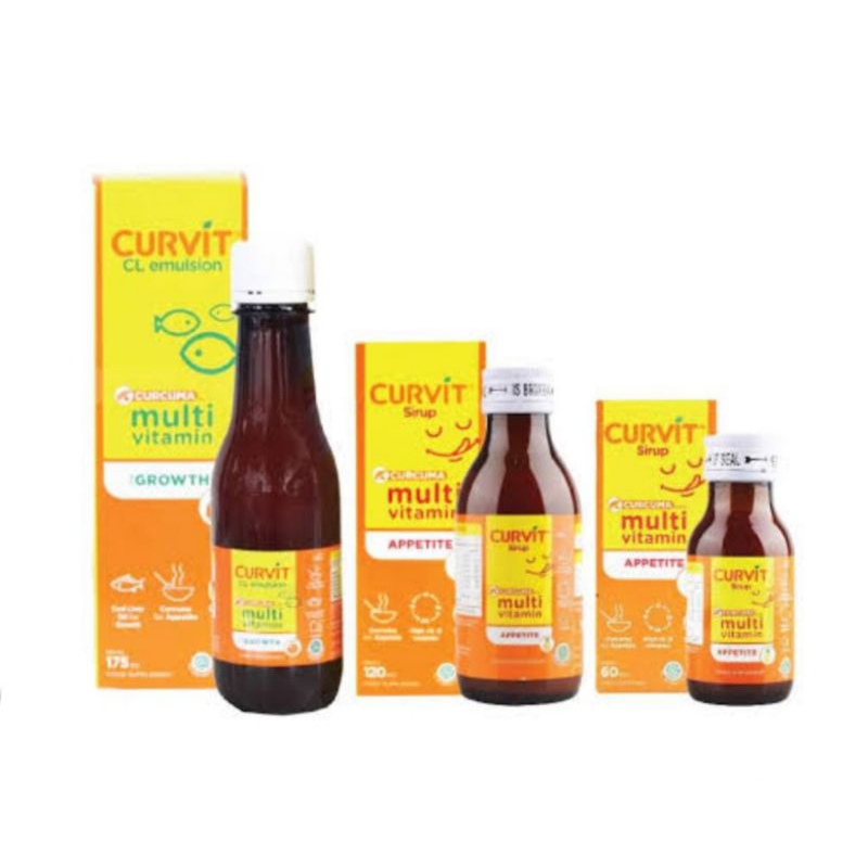 Curvit Syrup Varian - Vitamin Untuk Menambah Nafsu Makan Anak & Dewasa