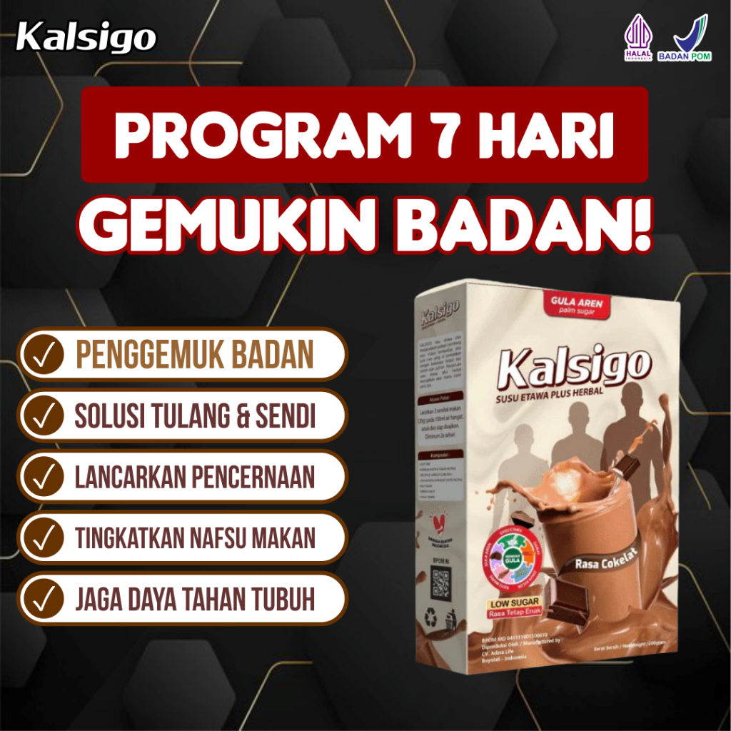 

Kalsigo Susu Etawa Peninggi Badan dengan Herbal Alami, Gratis Ongkir COD!