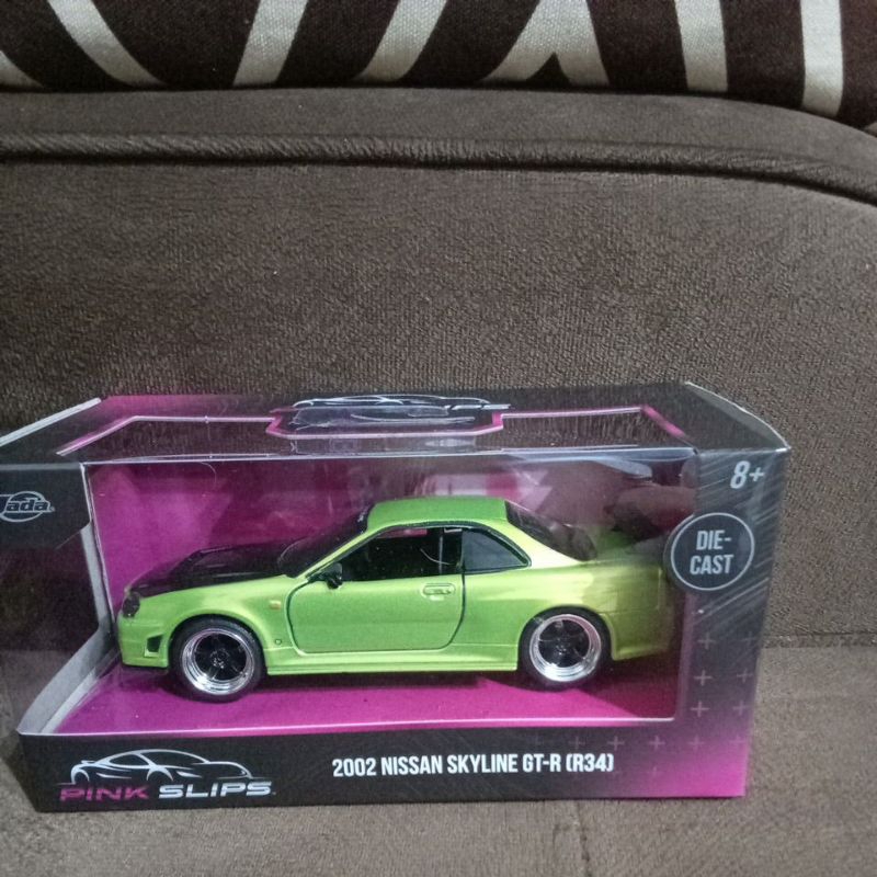 2002 nissan skyline gt-r (r34) jada pink slips