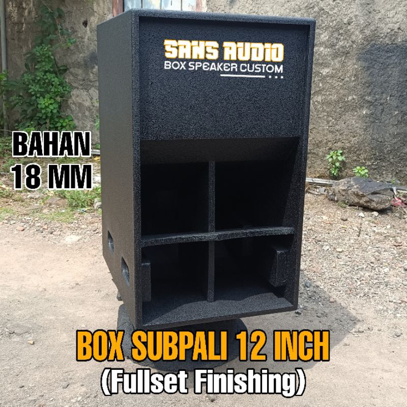 Box speaker subpali supali 12 inch finishing