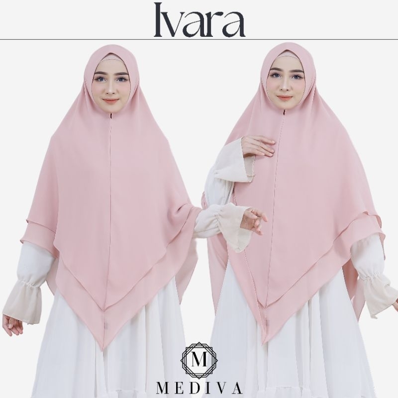Mediva Hijab Syari Modis Model Ivara Size XXL Bahan Ceruty Babydoll Armani