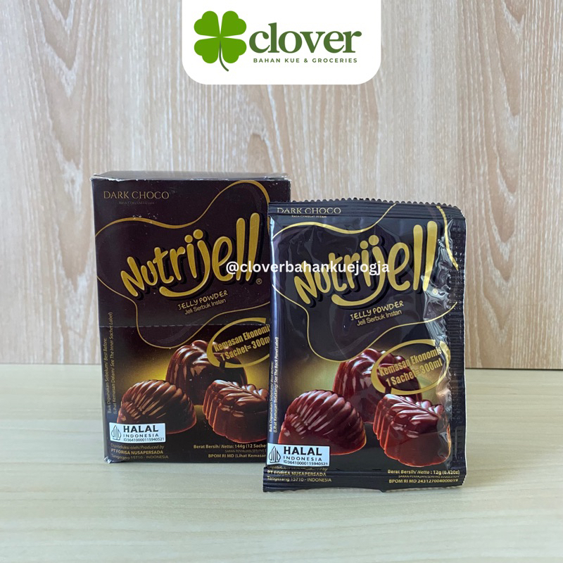 

Nutrijell Dark Choco 12gr Jelly Coklat Puding