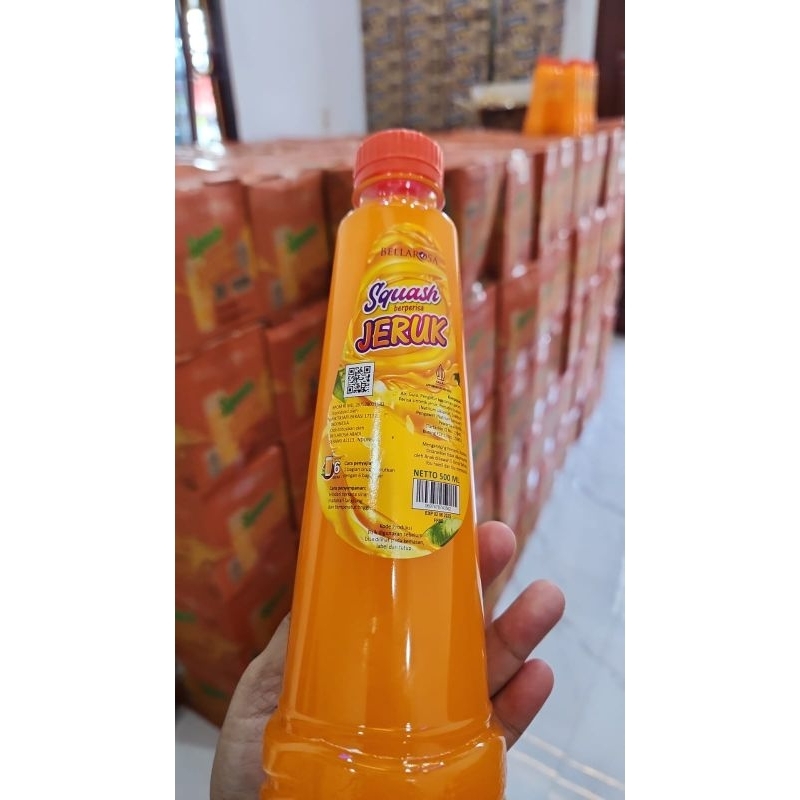 

12 botol squash jeruk belarosa | sirup belarosa