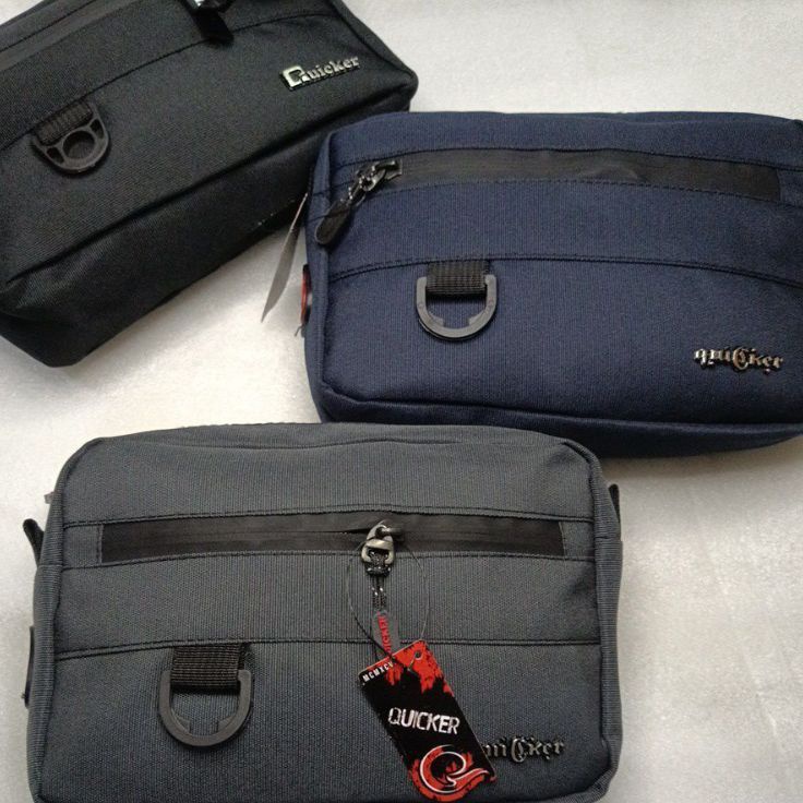 Diskon Terkeren  Tas Selempang Handbag QUICKER Fashion Korea 3 in 1 Kodura1 include Handbag Hitam