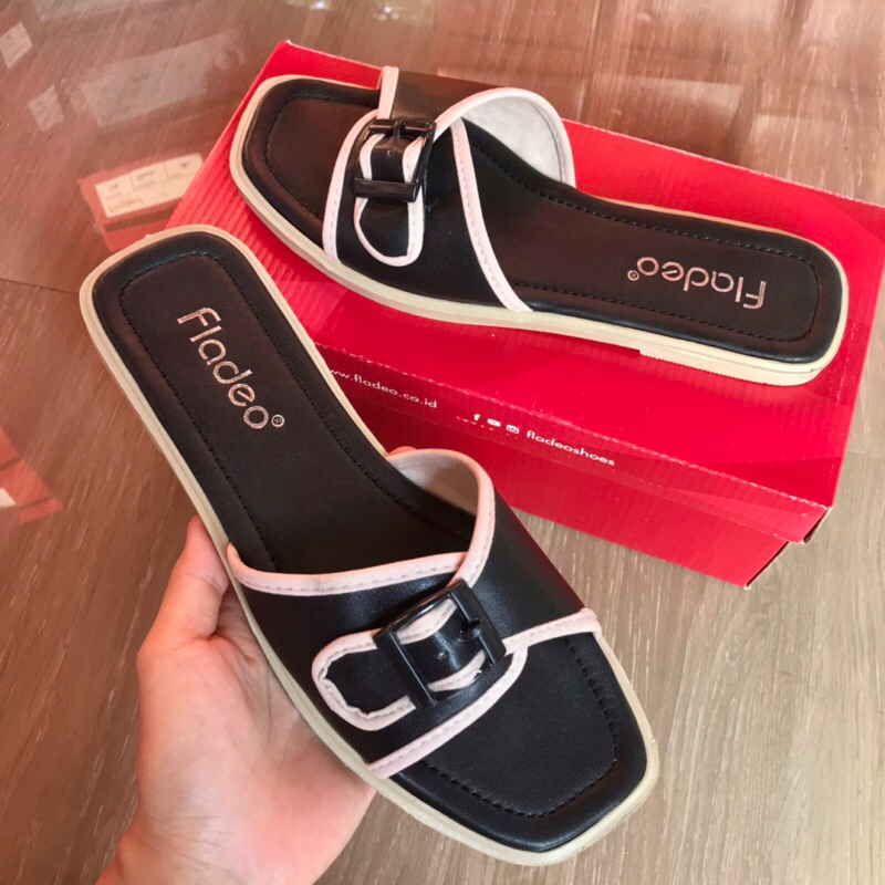 Sandal Flat Teplek Wanita Fld TP Empuk (Naik Size)