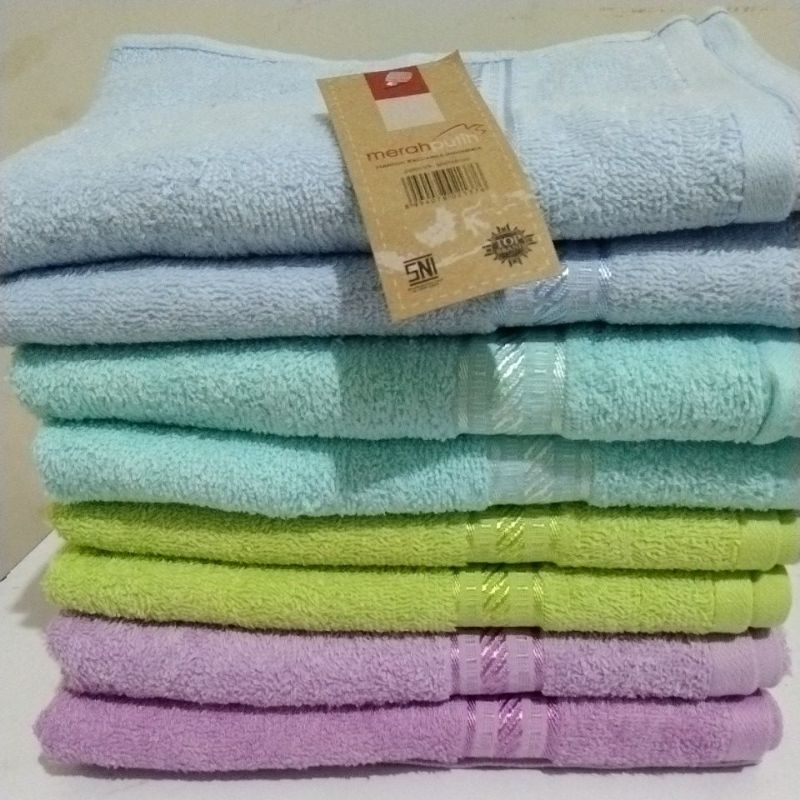 handuk merah putih 50x100