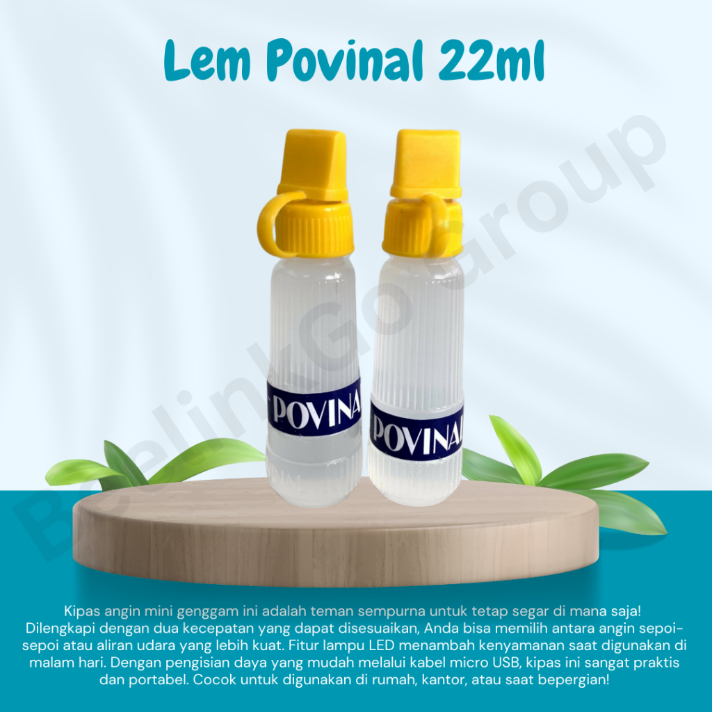 

Lem Povinal 22ml Cair Bening Praktis Untuk Kertas Slime Hobi Kerajian Serbaguna Daya Rekat Tinggi Kuat Praktis dan Ekonomis