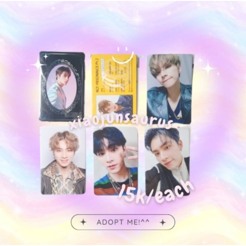 nct 2020 wayv xiaojun dejun photocard pc non album (back to school b2s 2019 bene withdrama wd; awake