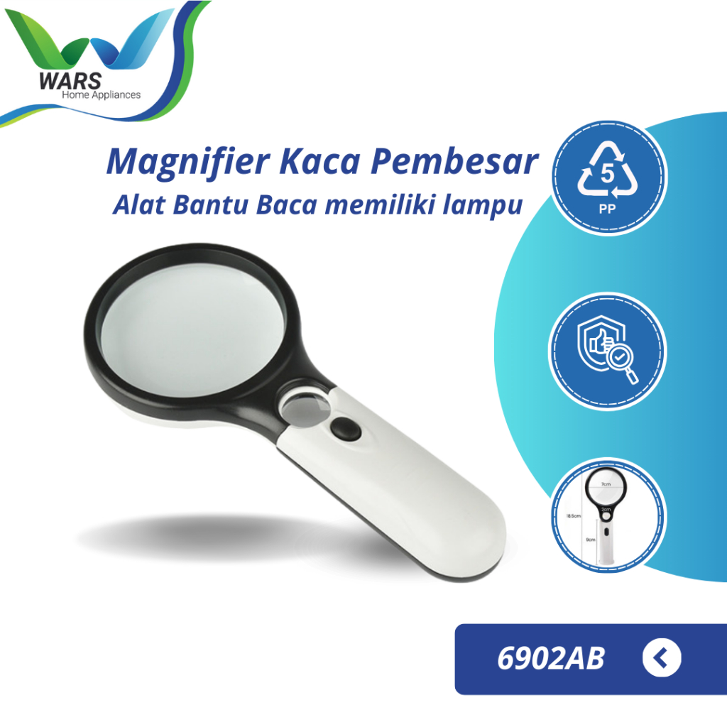 

NEW PRODUCT WARS MAGNIFIER KACA PEMBESAR DENGAN LAMPU ALAT BANTU BACA JAVABSJSG