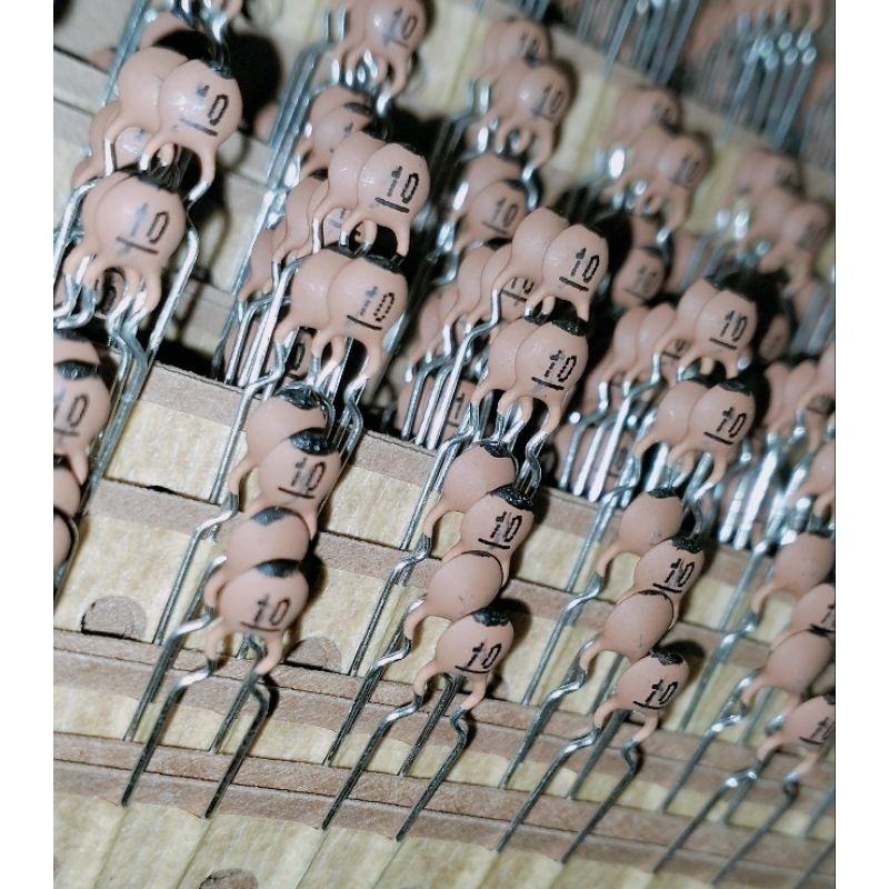 100pcs keramik kapasitor 10pf 100v samwha