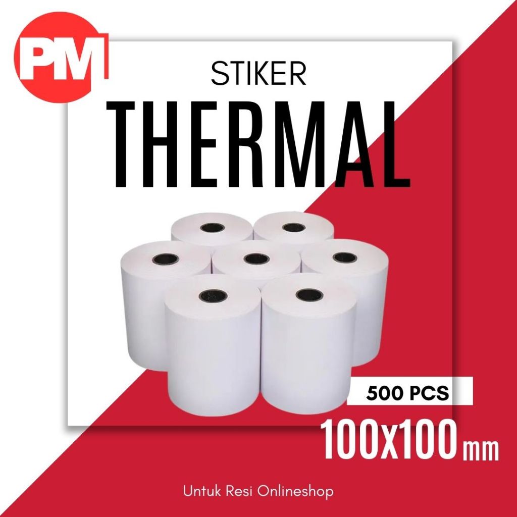 

LABEL STIKER THERMAL DIRECT 100X100MM STICKER ONLINESHOP