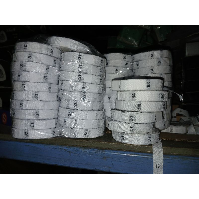 

label size putih