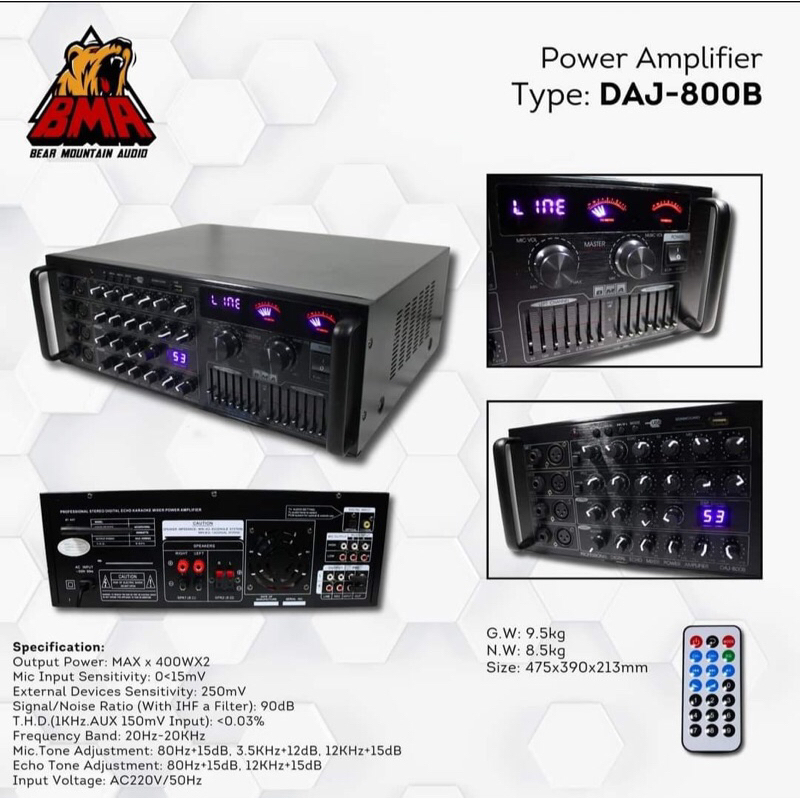 Power Amplifer BMA-DAJ800B