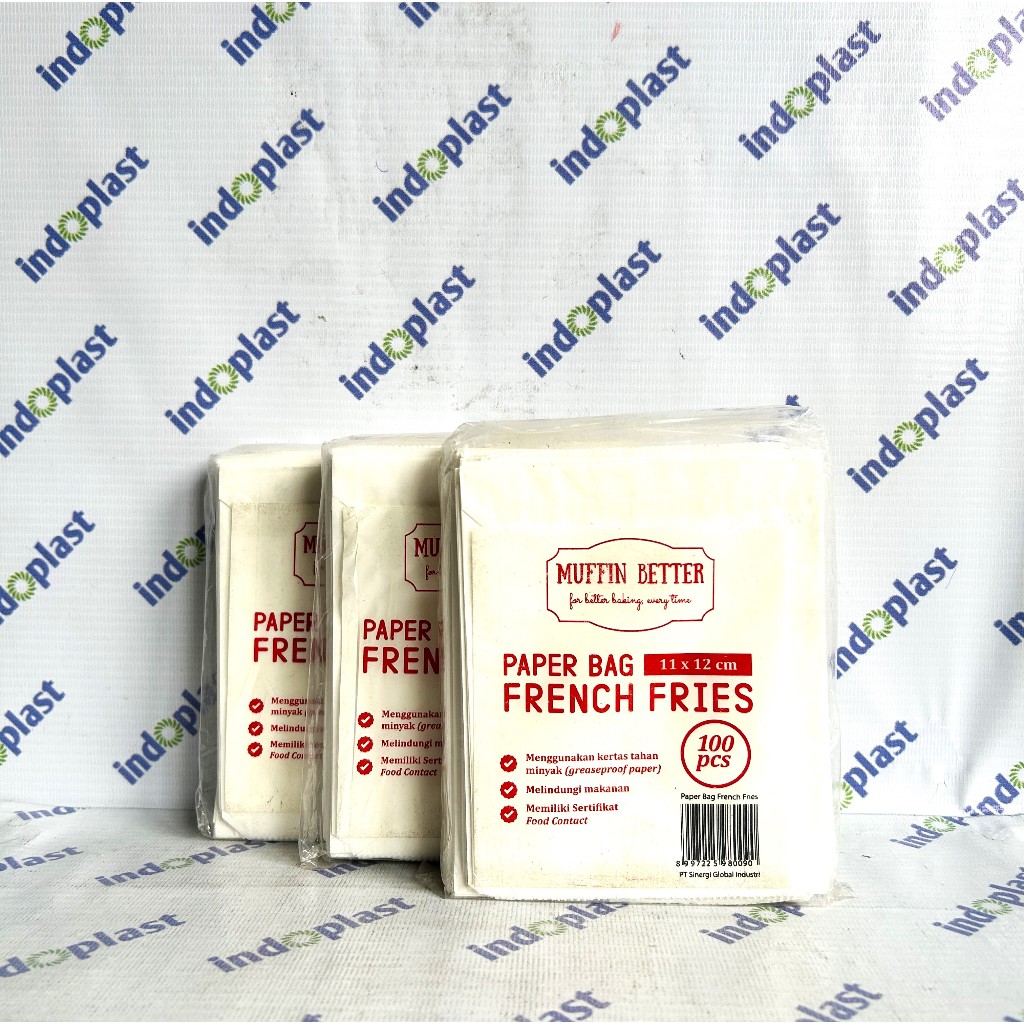 

Paper Bag French Fries @100 /Kantong Kertas Putih Donat Kentang Goreng