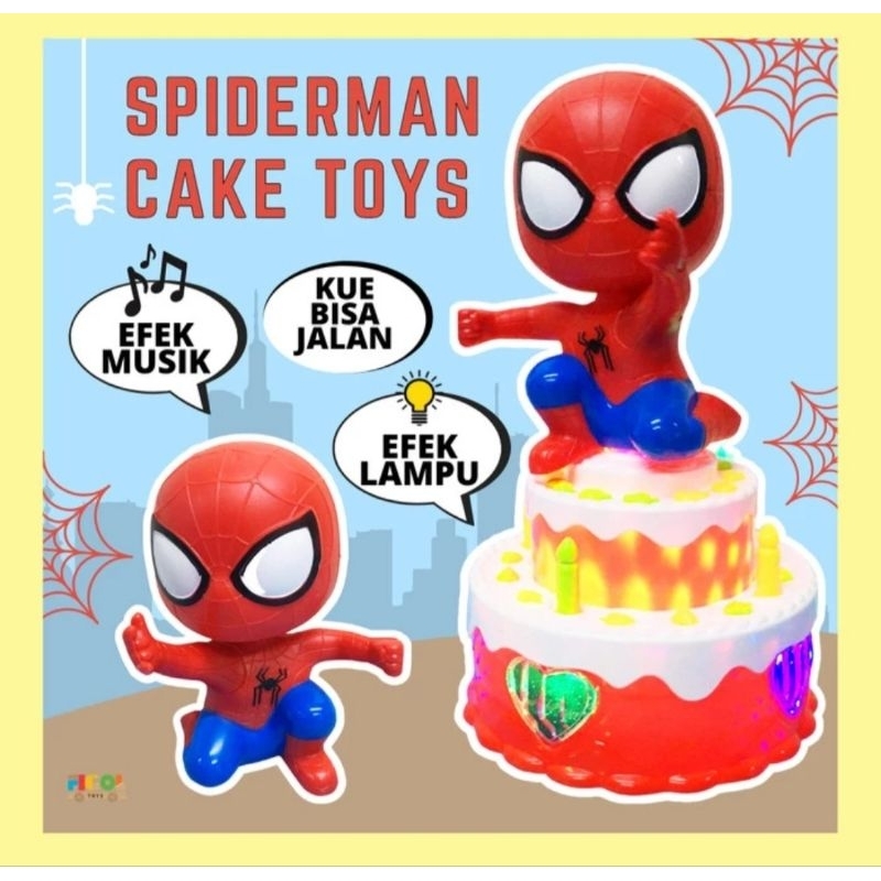 Spiderman Cake Toys second like new