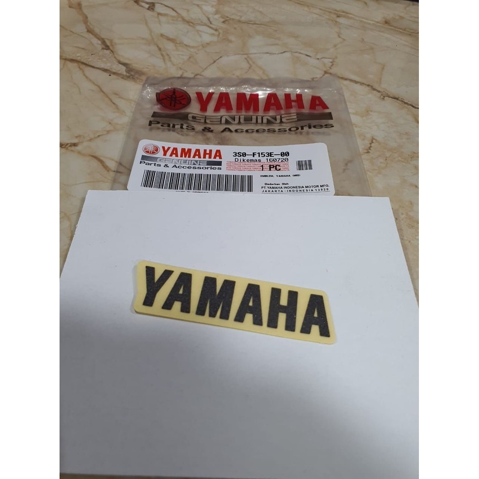 STIKER EMBLEM TULISAN YAMAHA ORI YGP ASLI / 3S0-F153E-00 / 3S0-F153E-01