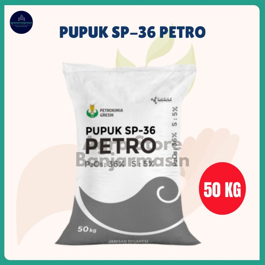 Pupuk SP 36 Petro kemasan 50Kg