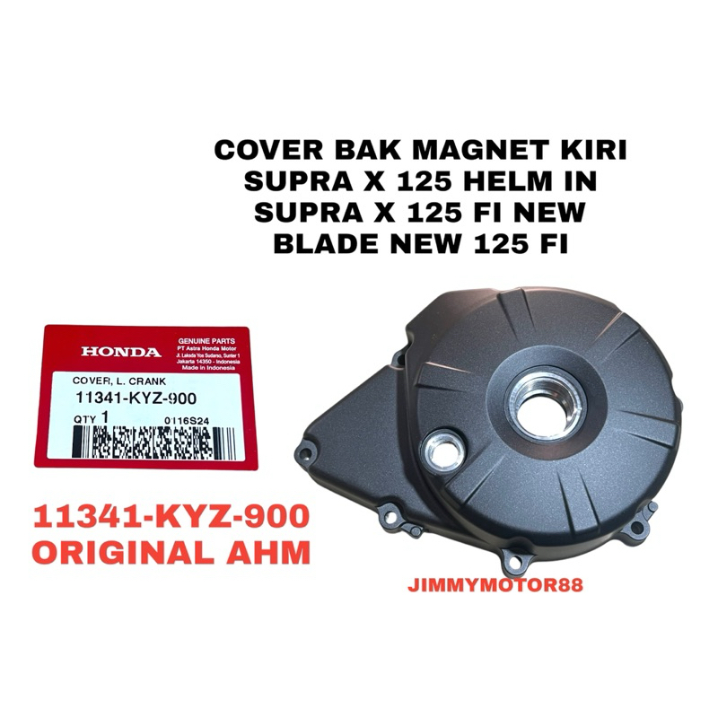 COVER BLOK BAK MAGNET MAGNIT KIRI COVER L CRANK CASE SUPRA X 125 HI HELM IN SUPRA X 125 FI NEW BLADE