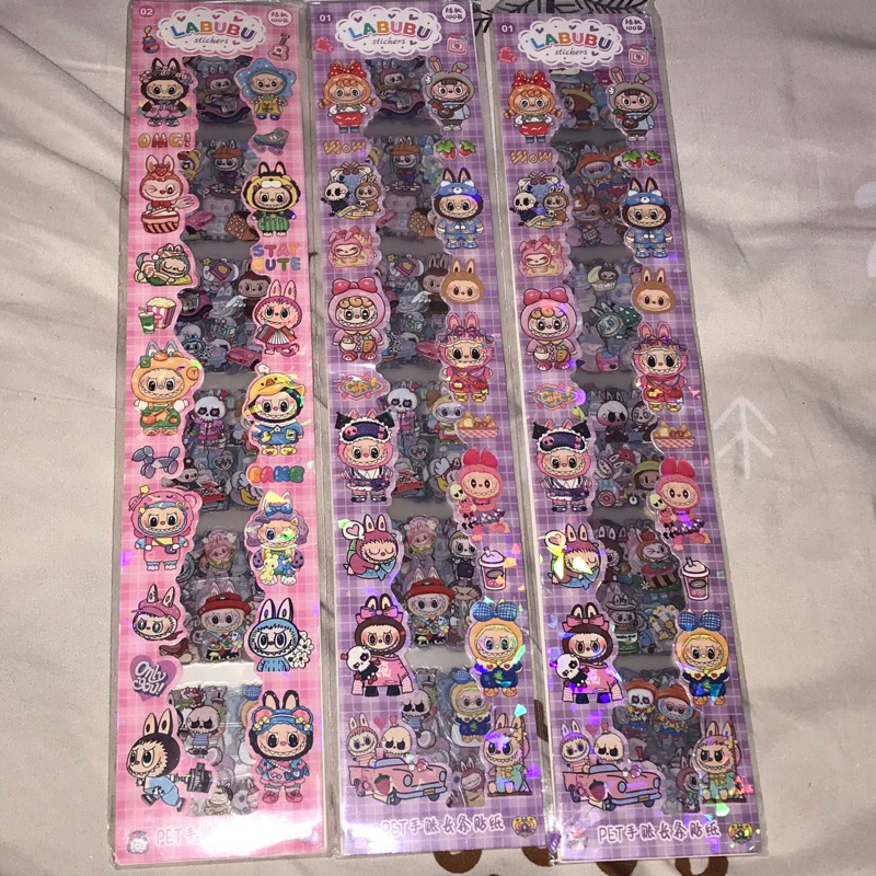 

STICKER LABUB PANJANG ISI 100pcs/ LABUBU VIRAL/ STICKER LUCU/ STICKER MURAH