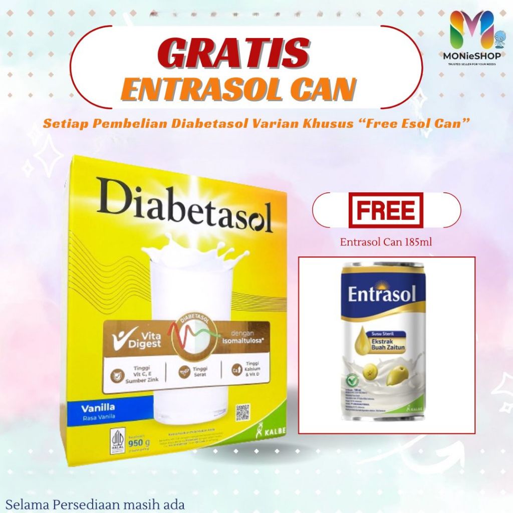 

MONIESHOP - SUSU DIABETASOL 950 GR VANILLA / COKLAT