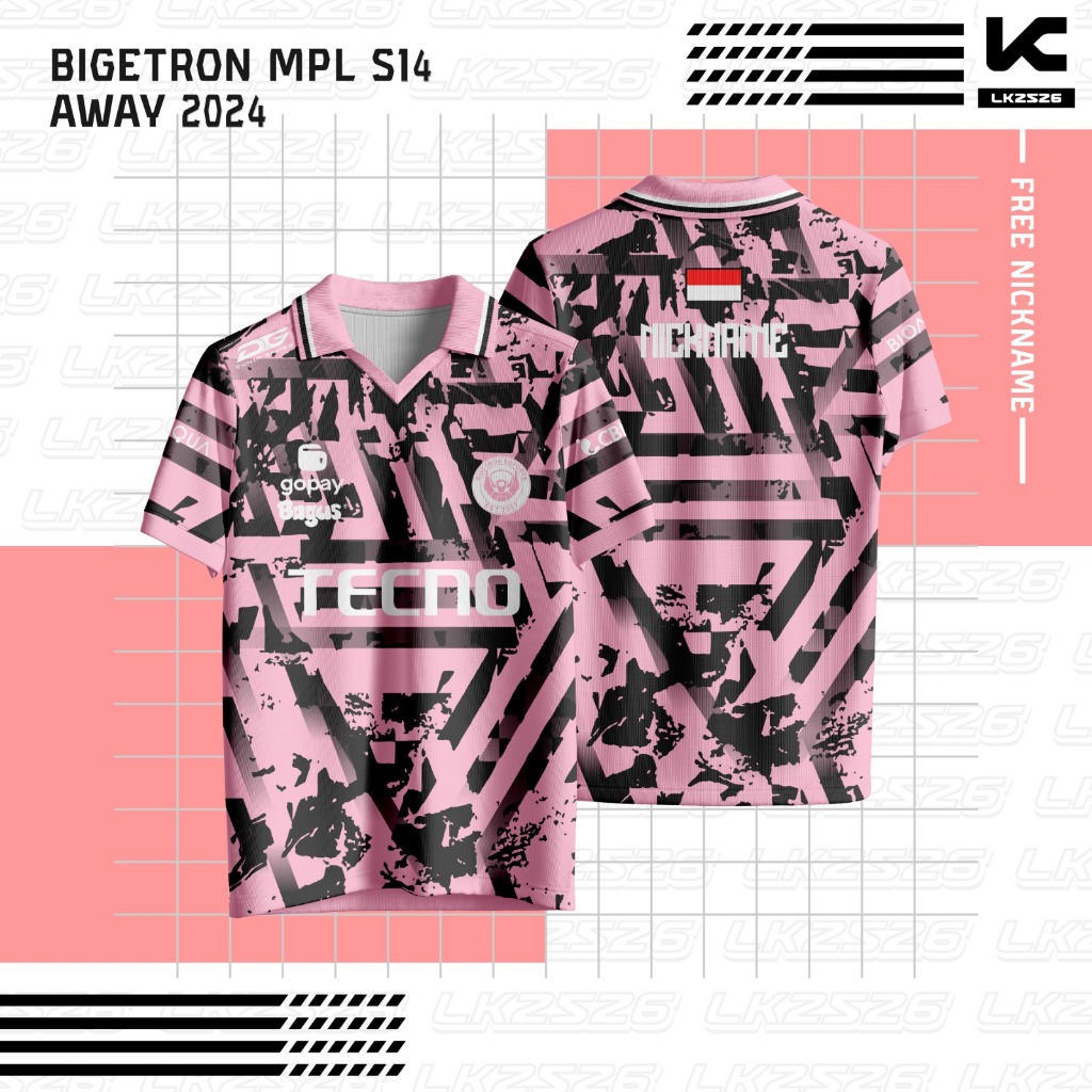 Jersey E-Sport Bigetron 2024 | Away MPL S14 | Full Printing Premium