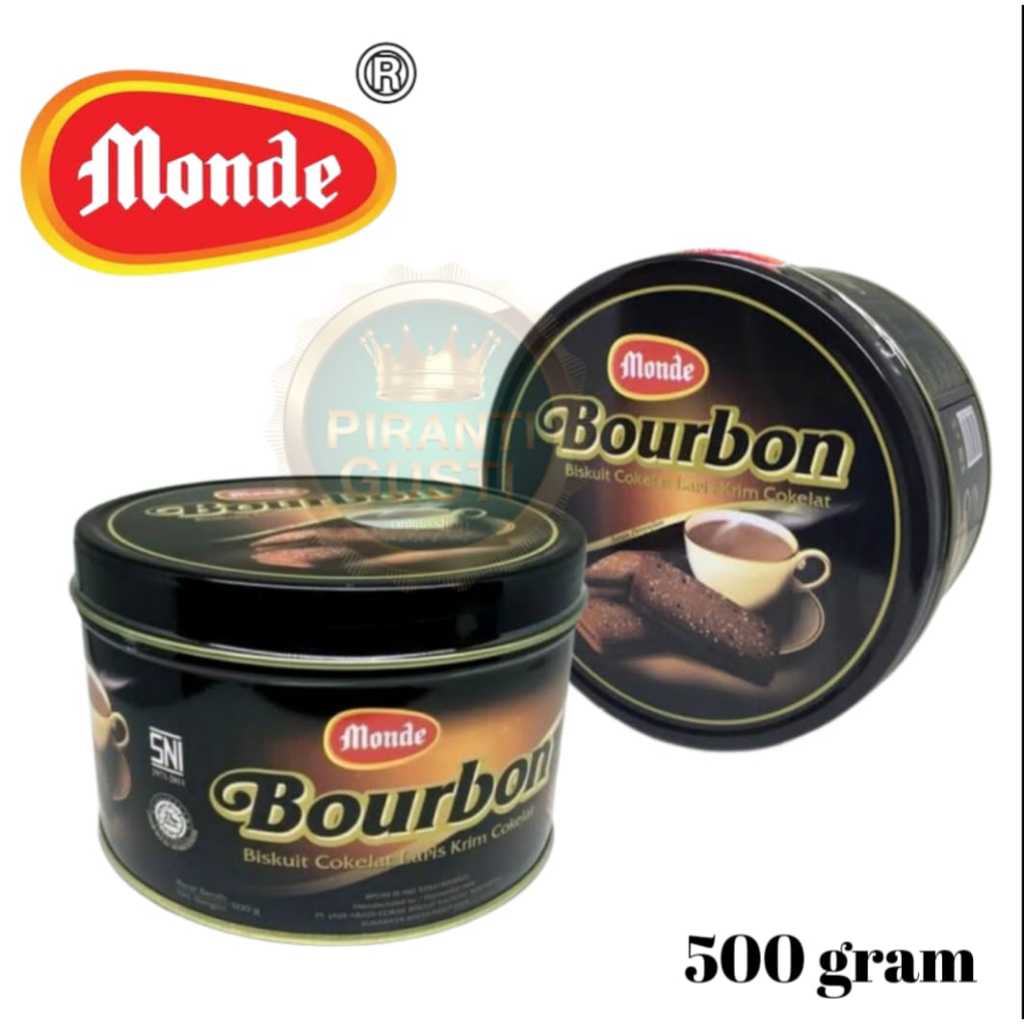 

Monde bourbon biskuit coklat kemasan kaleng 500gr