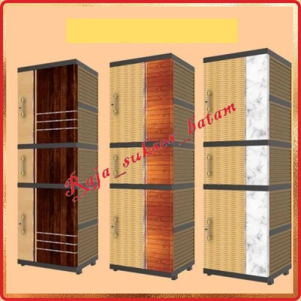 LEMARI PLASTIK NAIBA MINI / LEMARI PAKAIAN BOSTON 7205 BATAM