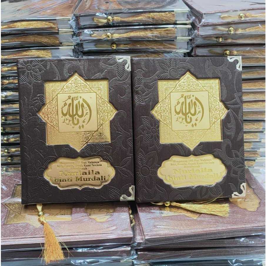 Buku Yasin Dan Tahlil Hard Cover Premium 208 Halaman Al Kahfi Kertas Glossy Minimal 50 Pics Free Tas