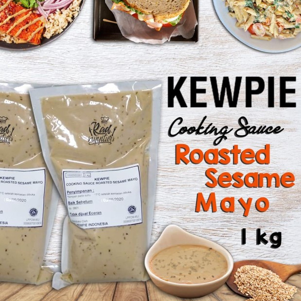 

Kewpie Cooking Sauce Roasted Sesame Mayo 1 kg saus wijen sangrai campur mayonaise asli distributor resmi