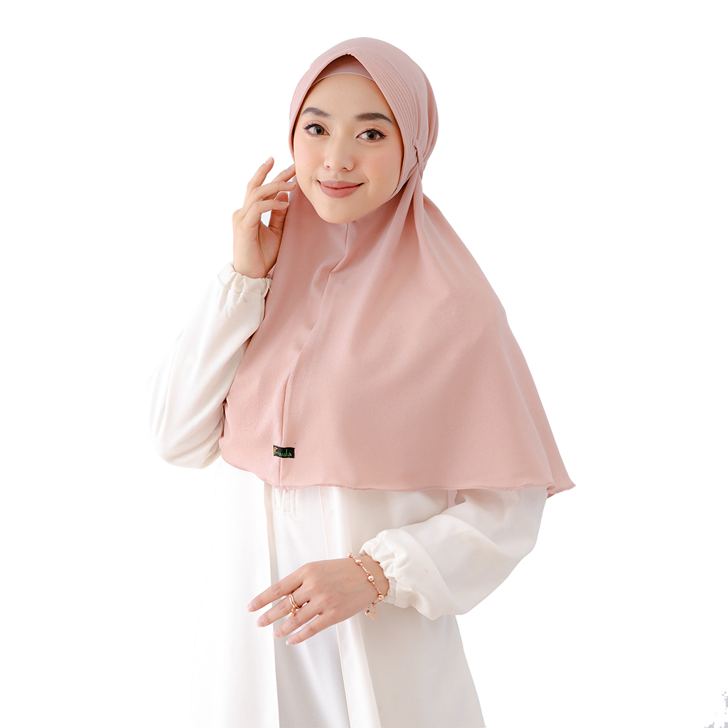 Maula Hijab - Kerudung Instan Jilbab Pet Antem Tali Belakang Diamond Azalea