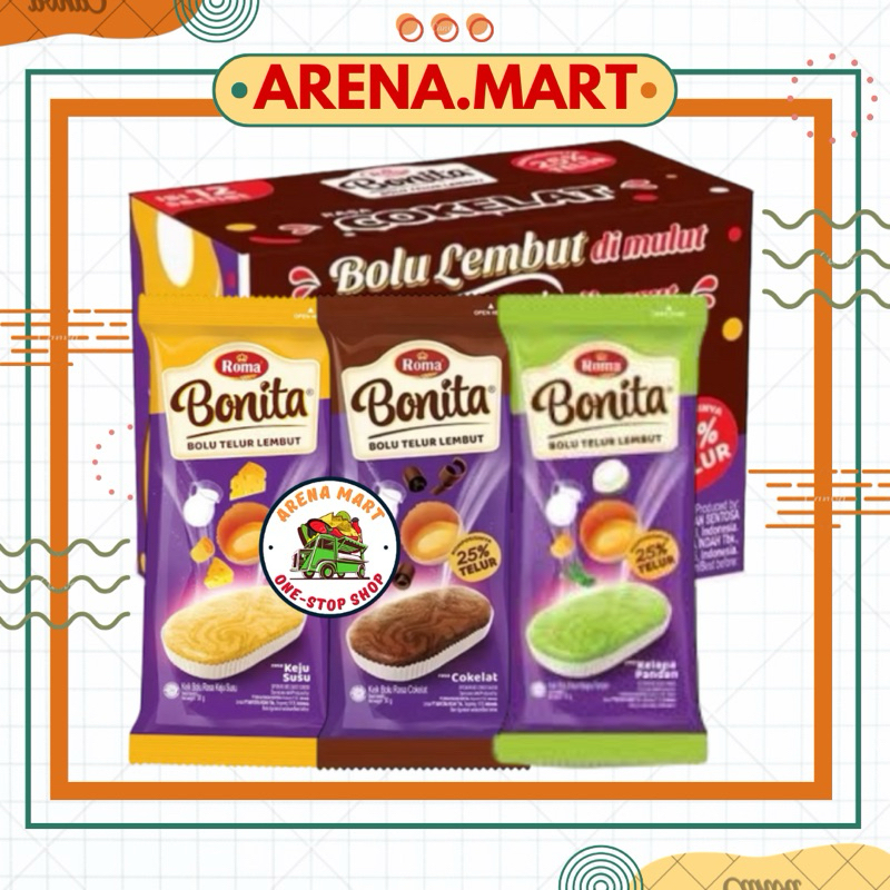 

BONITA BOLU TELUR LEMBUT ISI 12 PACK 30gr / BOX