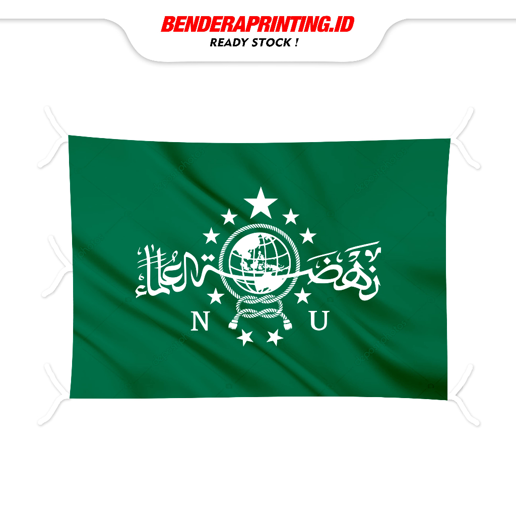 Bendera Nahdlatul Ulama NU Printing Kain tetron