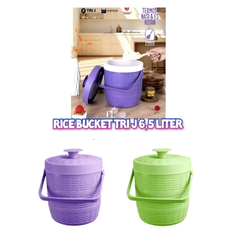Rice Bucket/ Termos Nasi/ Rice Bucket 6,5L/ Rice Bucket Tri j 17L/ Rice Bucket Smart 17L/ Rice Bucke