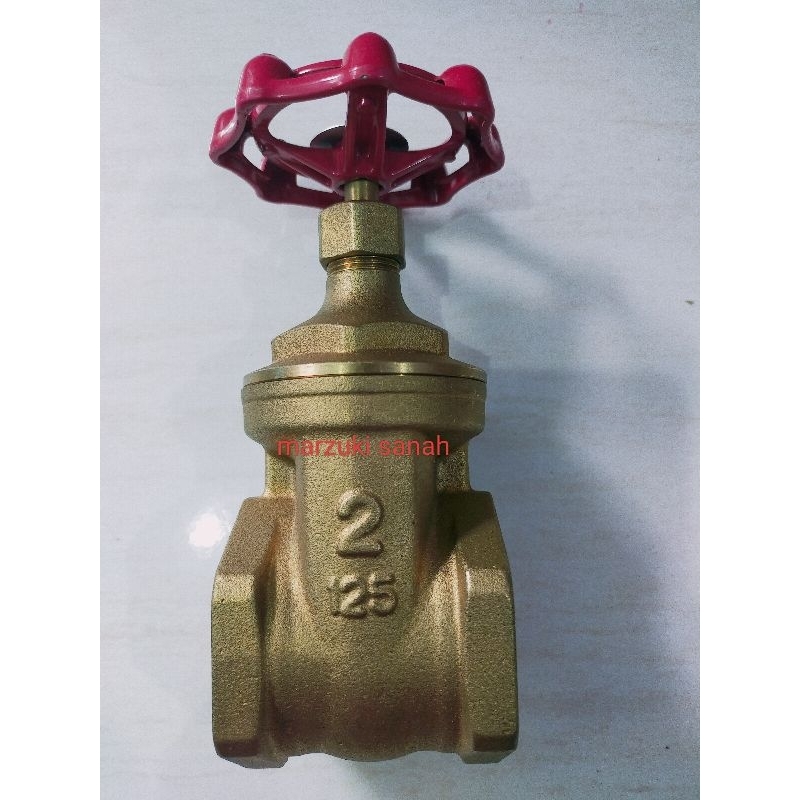 Kran air 2inch Gate valve Kitz 200WOG kuningan