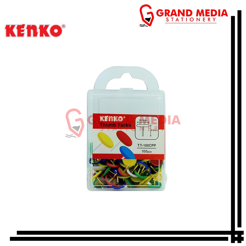 

[GRAND MEDIA] THUMBS TACK / PAKU PAYUNG KENKO TT-100CPP WARNA