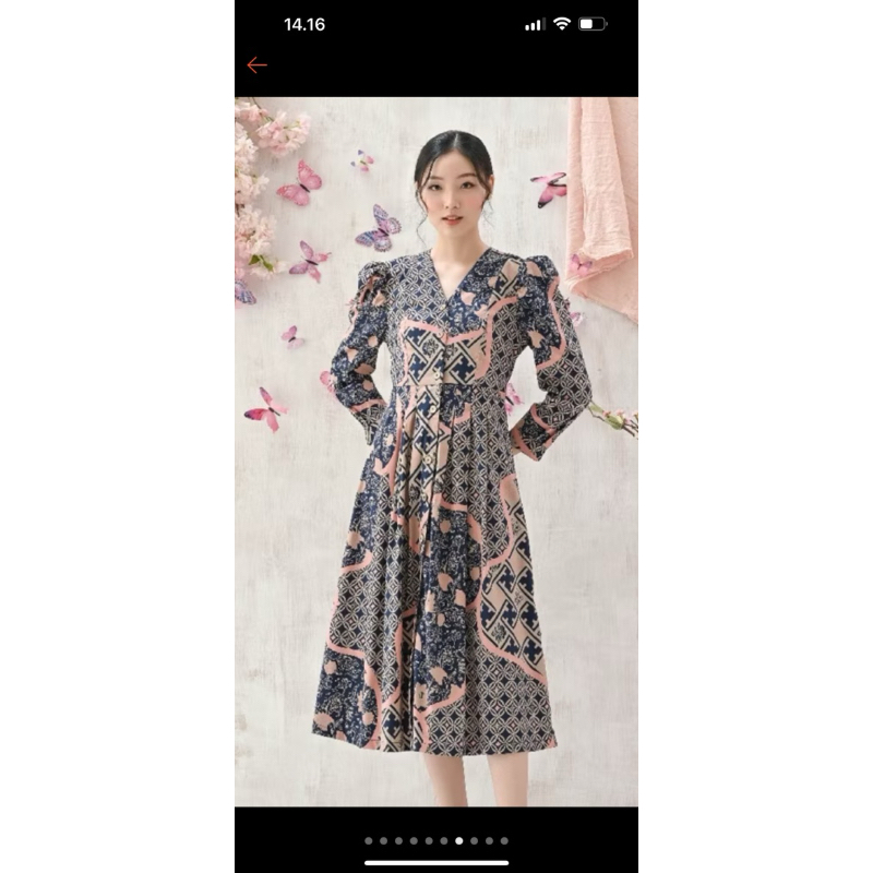 Dress Batik Wanita 258 Series /Batik Modern /Dress Batik Panjang/ Baju Lebaran