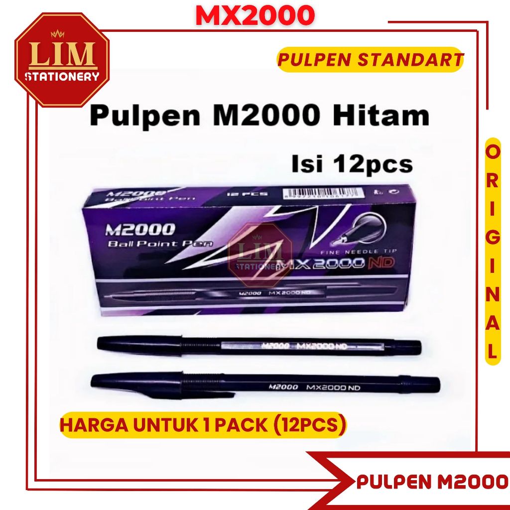

Pulpen Standart MX2000 isi 12PCS - M2000