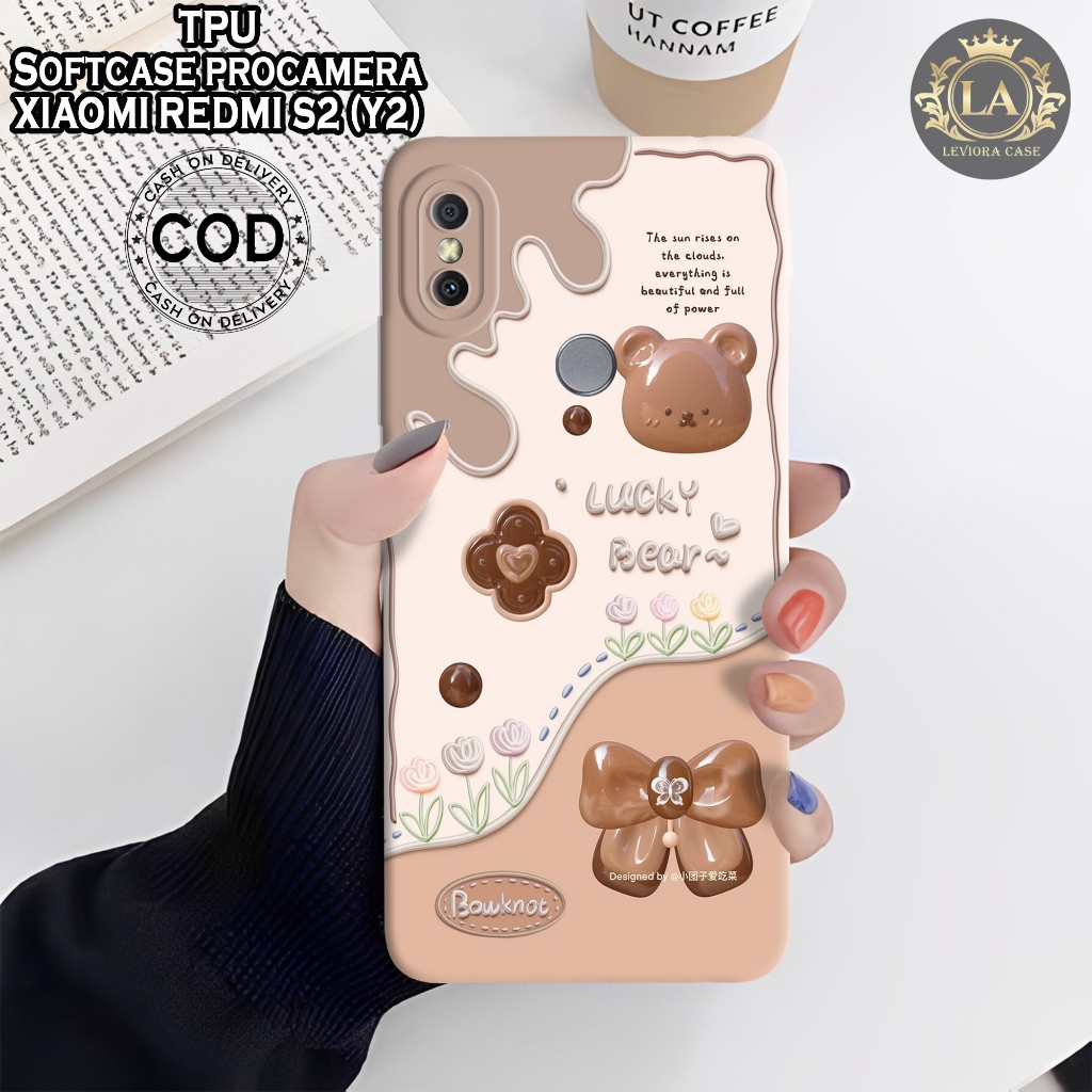 Case Xiaomi Redmi S2 (Y2) - Leviora Case - Fashion Case Bear - Softcase Xiaomi Redmi S2 (Y2) - Case 