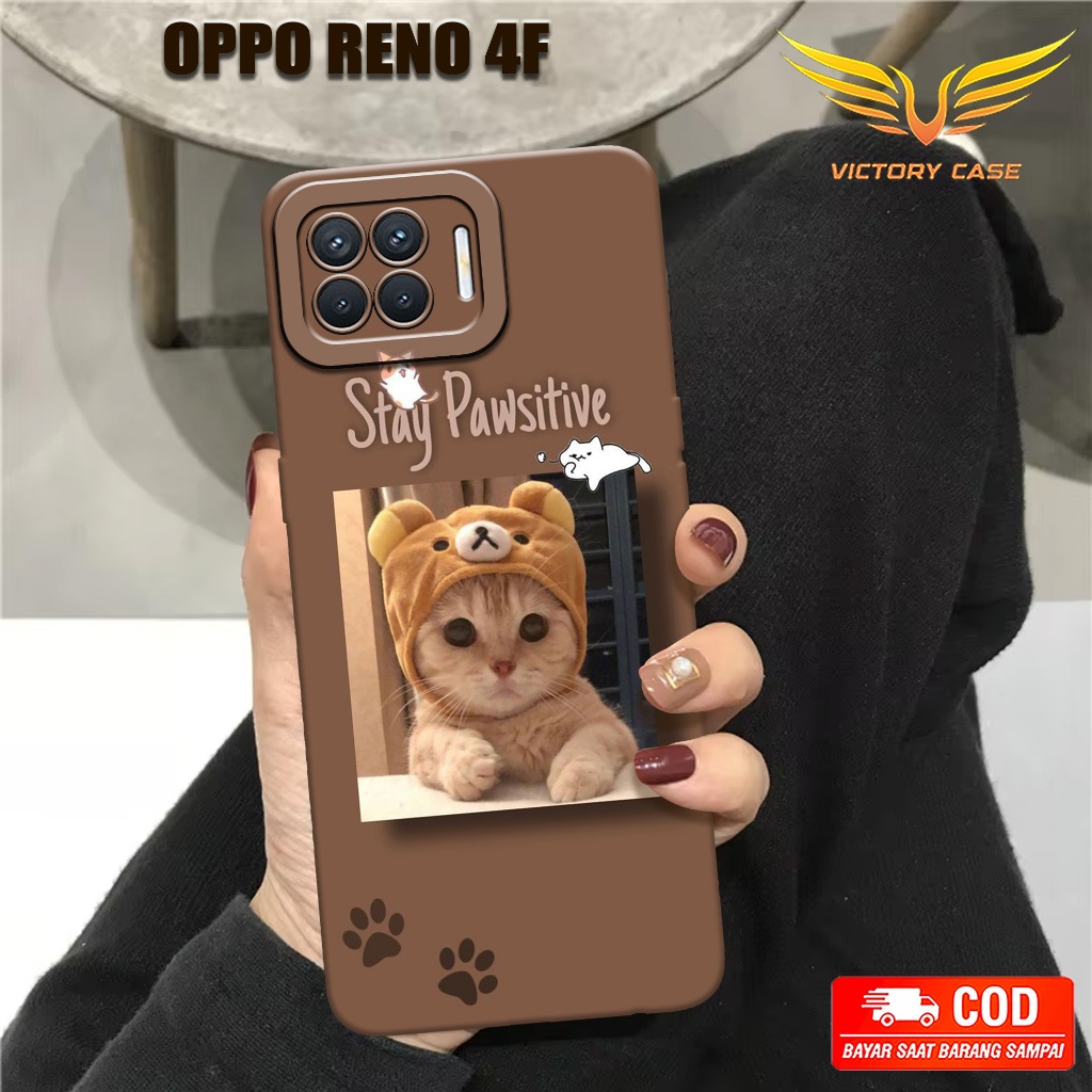 New Kucing Case - Softcase Oppo Reno 4F - Terbaru - Case Hp Oppo Reno 4F - Casing Oppo Reno 4F - Cas