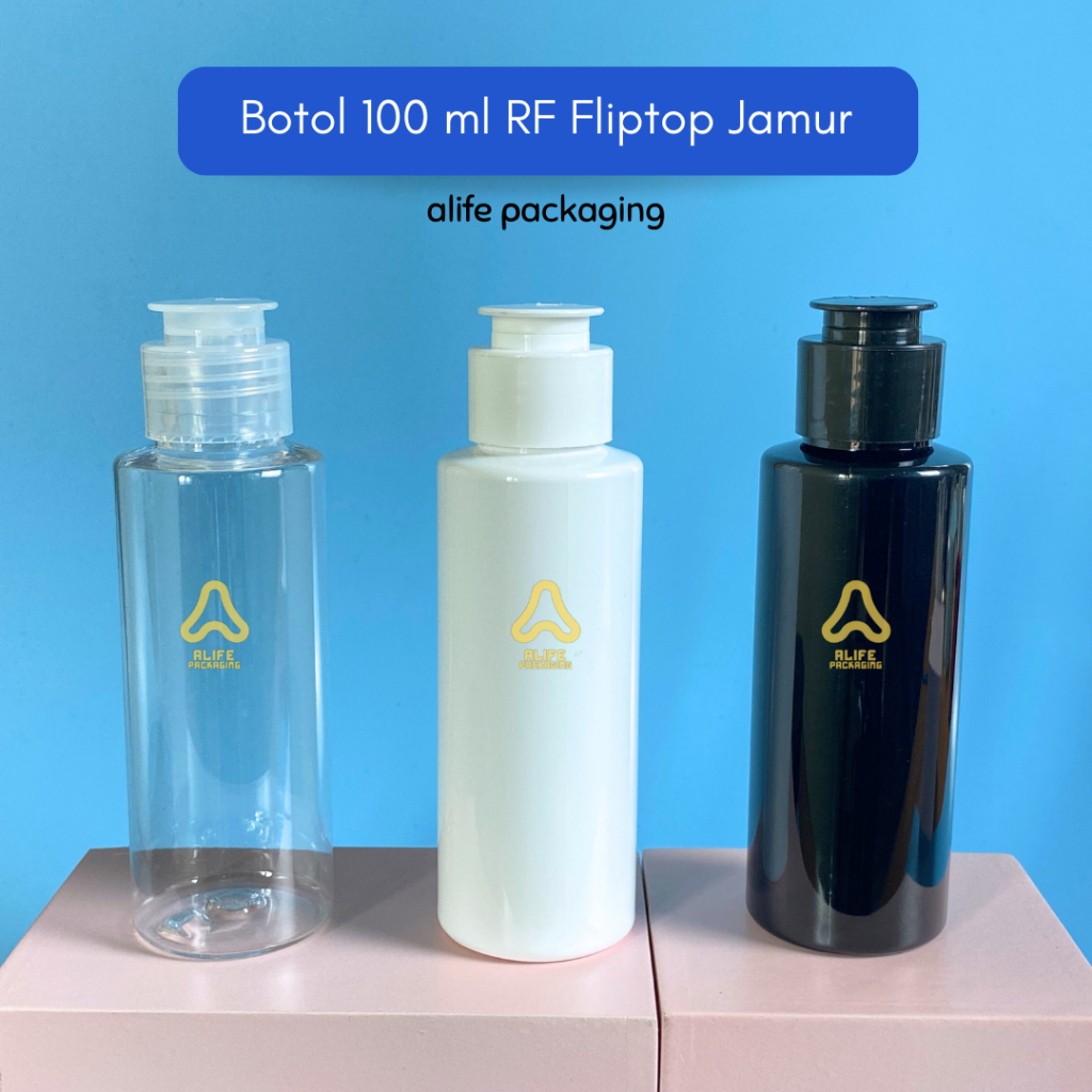 Botol Fliptop Jamur 100 ml | Botol Fliptop Jamur | Botol 100 ml Fliptop - RF